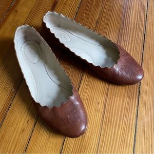 Chloé Lauren Scallop Ballet Flat